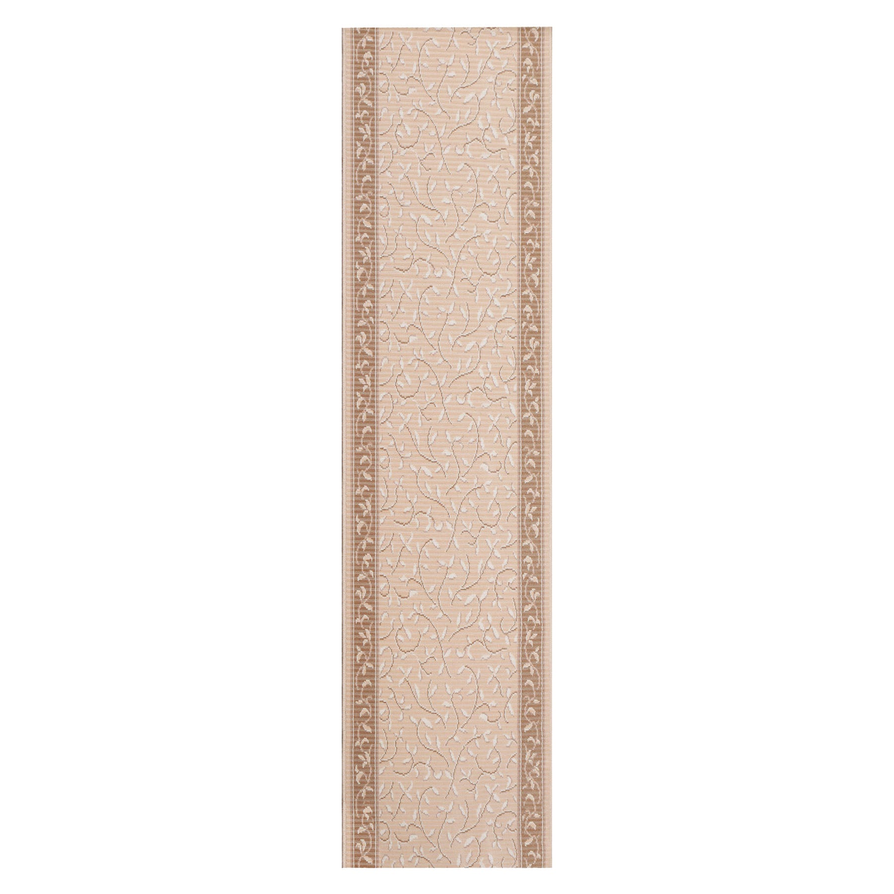 Runner Taupe, Beige, Brown Color Machine Made Floral 100% Wool Traditional Oriental Rug