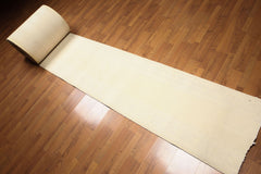 Runner Ivory, , Color Machine Made All-Over 100% Wool Traditional Oriental Rug
