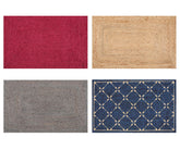 2x3 Multi, , Color Hand Braided Geometric Jute||Natural Fiber Natural Fibers Oriental Rug