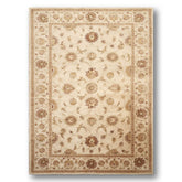 5x7 Tan, Beige, Brown Color Hand Tufted Floral 100% Wool Traditional-Persian/Oriental Oriental Rug