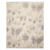 8x10 Oatmeal, Gray, Color Hand Knotted Floral 100% Wool Transitional Oriental Rug