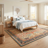 Multi Size Beige, Blue Hand Tufted Hand Made 100% Wool Arts and Craft Transitional Oriental Area Rug
