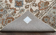 loomBloom Beige Multi Size Hand Tufted Wool Floral Modern & Contemporary Oriental Area Rug