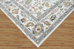 Multi Size Ivory Gray Blue Color Hand Tufted Handmade Wool Modern & Contemporary Oriental Rug