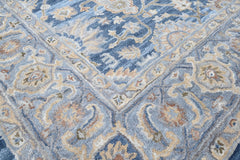 Multi Size Blue Beige Burnt Orange Color Hand Tufted Handmade Wool Modern & Contemporary Oriental Rug