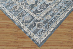 Multi Size Blue Aqua Gray Color Hand Tufted Handmade Wool Modern & Contemporary Oriental Rug