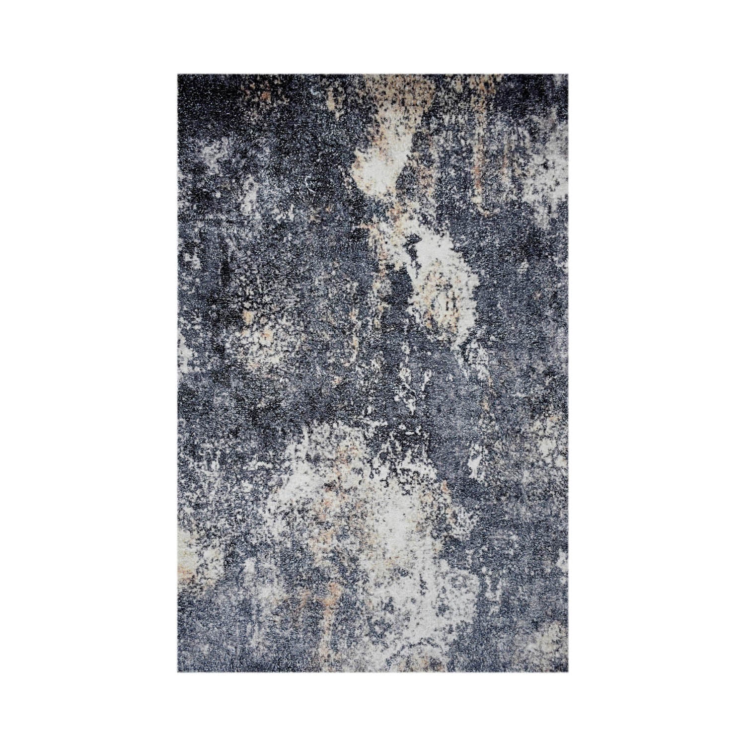 Multi Size Gray White Color Hand Woven All-Over Polyester Traditional Oriental Rug