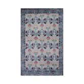 Multi Size Gray Blue Gold Color Hand Woven All-Over Polyester Arts And Crafts Oriental Rug