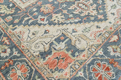 Slate, Beige 8'3''x12 Oushak Heriz Hand Knotted Wool Oriental Area Rug