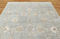 Celedon, Ivory 8'9''x11'9'' Oushak Transitional Hand Knotted Wool Oriental Area Rug