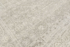 Beige 7'8''x9'9'' Oushak Traditional Hand Knotted Wool Oriental Area Rug