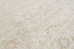 Beige, Gray 8x10 Oushak Transitional Hand Knotted Wool Oriental Area Rug
