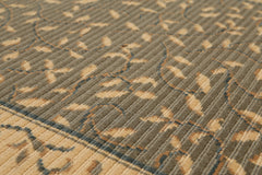 Runner Olive, Light Gold, Green Color Machine Made All-Over 100% Wool Traditional Oriental Rug