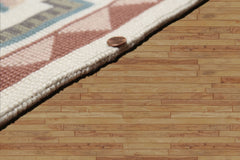 6x9 Traditional Hand Knotted Ivory Wool Needlepoint Oriental Area Rug