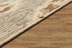 8x10 Beige, Brown, Gray Color Hand Knotted All-Over 100% Wool Modern Oriental Rug