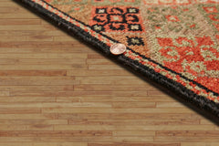 8x10 Multi, Brown, pale Pink Color Hand Knotted All-Over 100% Wool Modern Oriental Rug