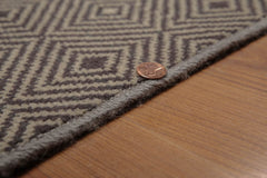 4x6 Gray, Tone on Tone, Color Hand Knotted All-Over 100% Wool Contemporary Oriental Rug