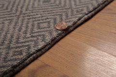 4x6 Gray, Tone on Tone, Color Hand Knotted All-Over 100% Wool Contemporary Oriental Rug