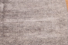 5x7 Gray, Brown, Ivory Color Hand Knotted All-Over Bamboo Silk Modern Oriental Rug
