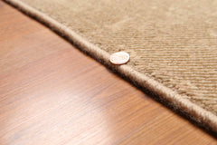 5x7 Tan, Brown, Color Hand Knotted All-Over 100% Wool Modern Oriental Rug