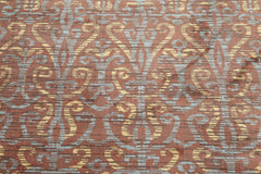 5x7 Brown, Blue, Light Gold Color Hand Knotted All-Over 100% Wool Transitional Oriental Rug