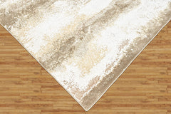 9x12 Ivory, Beige, Brown Color Power Loom Oushak Wool Modern Oriental Rug