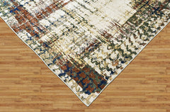 9x12 Beige, Gray, Rust Color Power Loom Oushak Wool Modern Oriental Rug