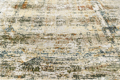 9x12 Gray, Beige, Burnt Orange Color Power Loom Oushak Wool Modern Oriental Rug