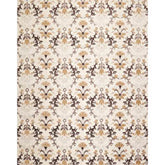 8x10 Beige, Brown, Chocolate Color Hand Knotted Floral 100% Polypropylene Transitional Oriental Rug