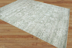 8x10 Gray, Beige Hand Knotted 100% Wool Modern & Contemporary Oriental Area Rug