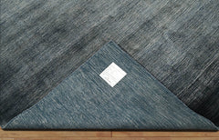 6x9 Blue LoomBloom Hand Knotted Modern & Contemporary Textured Tibetan 100% Wool Oriental Area Rug