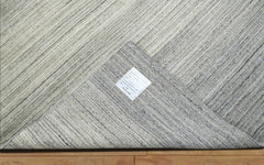 6' 5''x9' 3'' Tone On Tone Gray Color Hand Knotted Tibetan 100% Wool Modern & Contemporary Oriental Rug
