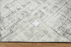 8x10 Gray, Silver Hand Knotted 100% Wool Modern & Contemporary Oriental Area Rug