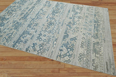 6x9 Gray LoomBloom Hand Knotted Modern & Contemporary Textured Tibetan 100% Wool Oriental Area Rug