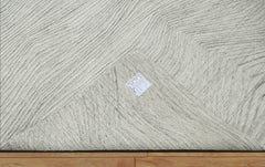 8x10 Gray LoomBloom Hand Knotted Modern & Contemporary Textured Tibetan 100% Wool Oriental Area Rug