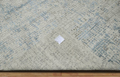 Multi Size Gray,Beige Hand Knotted Tibetan Wool/Bamboo Silk Modern & Contemporary Oriental Area Rug