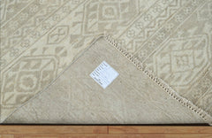 8' 4''x11' 8'' Beige Gray Color Hand Knotted Indo Oushak 100% Wool Southwestern Oriental Rug