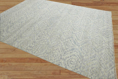 Multi Size Gray,Beige Hand Knotted Indo Oushak 100% Wool Transitional Oriental Area Rug