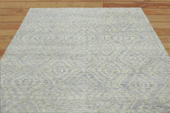 Multi Size Gray,Beige Hand Knotted Indo Oushak 100% Wool Transitional Oriental Area Rug