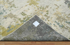 8x10 Gray LoomBloom Hand Knotted Modern Abstract Tibetan 100% Wool Oriental Area Rug