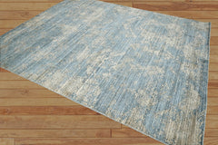 Multi Size Celadon, Beige Hand Knotted Wool/Bamboo Silk Transitional Oriental Area Rug