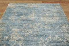 Multi Size Celadon, Beige Hand Knotted Wool/Bamboo Silk Transitional Oriental Area Rug