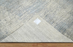 6x9 Gray, Beige Hand Knotted Hand Made 100% Wool Modern & Contemporary Oriental Area Rug