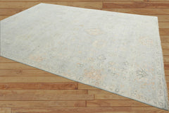 Multi Size Gray Hand Knotted Turkish Oushak 100% Wool Oushak Traditional Oriental Area Rug