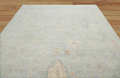 Multi Size Gray Hand Knotted Turkish Oushak 100% Wool Oushak Traditional Oriental Area Rug