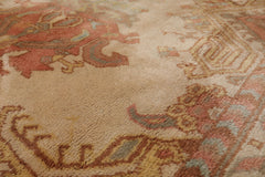 10x14 Beige, Blush, Gold Color Hand Knotted All-Over 100% Wool Traditional Oriental Rug