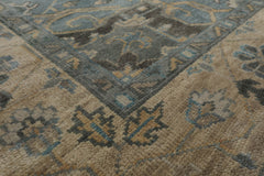 Multi Size Mossy, Gray, Beige, Blue Color Hand Knotted All-Over 100% Wool Traditional Oriental Rug