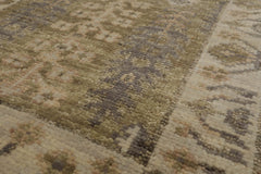 3' x5' Sage Beige Gray Color Hand Knotted All-Over 100% Wool Traditional Oriental Rug