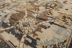 8' x10' Beige Brown Gray Color Hand Knotted All-Over 100% Wool Arts & crafts Oriental Rug