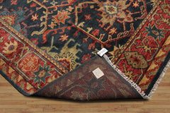 Multi Size Blue, Coral Hand Knotted Muted Turkish Oushak 100% Wool Arts and Craft Traditional Oriental Area Rug